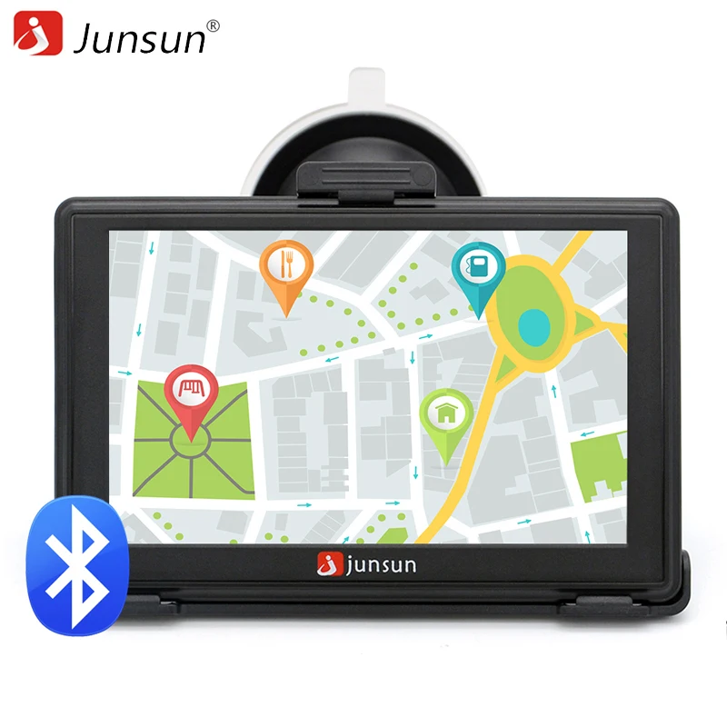 Image Junsun 5 inch Car GPS Navigation Bluetooth AVIN Capacitive screen FM 8GB 256MB With Rear View Camera With Car Video Recorder