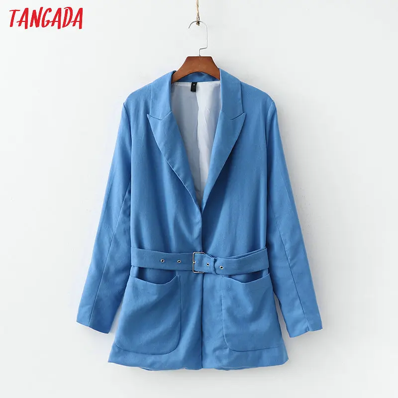 Tangada women blue blazer elegant sashes long blazer cape 2019 jacket high street ladies blazer feminino casual suits 1D224
Tangada women blue blazer elegant sashes long blazer cape 2019 jacket high street ladies blazer feminino casual suits 1D224