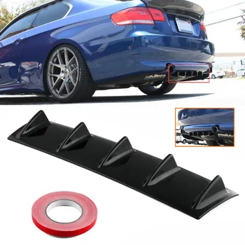 Universal Car Rear Bumper Lip Diffuser 5/3 Fin Gloss Shark Fin Style Back Bumper Spoiler Lip Splitter Car-Styling ABS Plastic
Universal Car Rear Bumper Lip Diffuser 5/3 Fin Gloss Shark Fin Style Back Bumper Spoiler Lip Splitter Car-Styling ABS Plastic