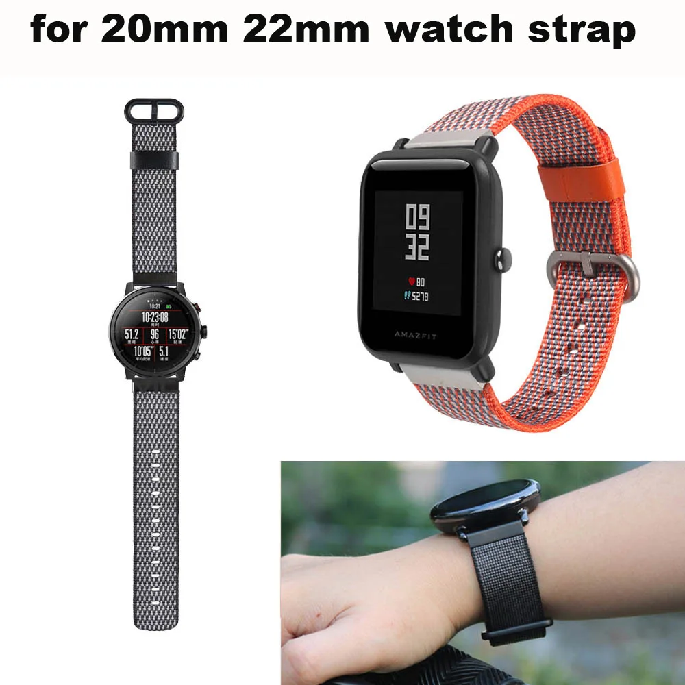 20mm 22mm Watch Strap for Huami Amazfit Pace Stratos Bip Bracelet for Huawei Watch GT Honor Magic Dream Band Samsung Gear S3
20mm 22mm Watch Strap for Huami Amazfit Pace Stratos Bip Bracelet for Huawei Watch GT Honor Magic Dream Band Samsung Gear S3