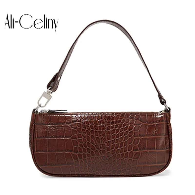2019 Croc Baguette Bag for Women Crocodile pattern Patent Leather Handbags Vintage Luxury Designer Tote Bags Brand Small Clutch
2019 Croc Baguette Bag for Women Crocodile pattern Patent Leather Handbags Vintage Luxury Designer Tote Bags Brand Small Clutch