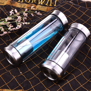 Double-Layer Borosilicate Glass Water Bottle Tea Fruit Flower Bottles Transparent Portable Bottle With Stainless Steel Infuser
Double-Layer Borosilicate Glass Water Bottle Tea Fruit Flower Bottles Transparent Portable Bottle With Stainless Steel Infuser