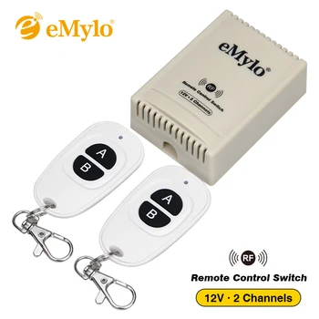 eMylo DC 12V 2Channels 433Mhz Wireless RF Remote Control Switch Realy Receiver with Transmitter White
eMylo DC 12V 2Channels 433Mhz Wireless RF Remote Control Switch Realy Receiver with Transmitter White