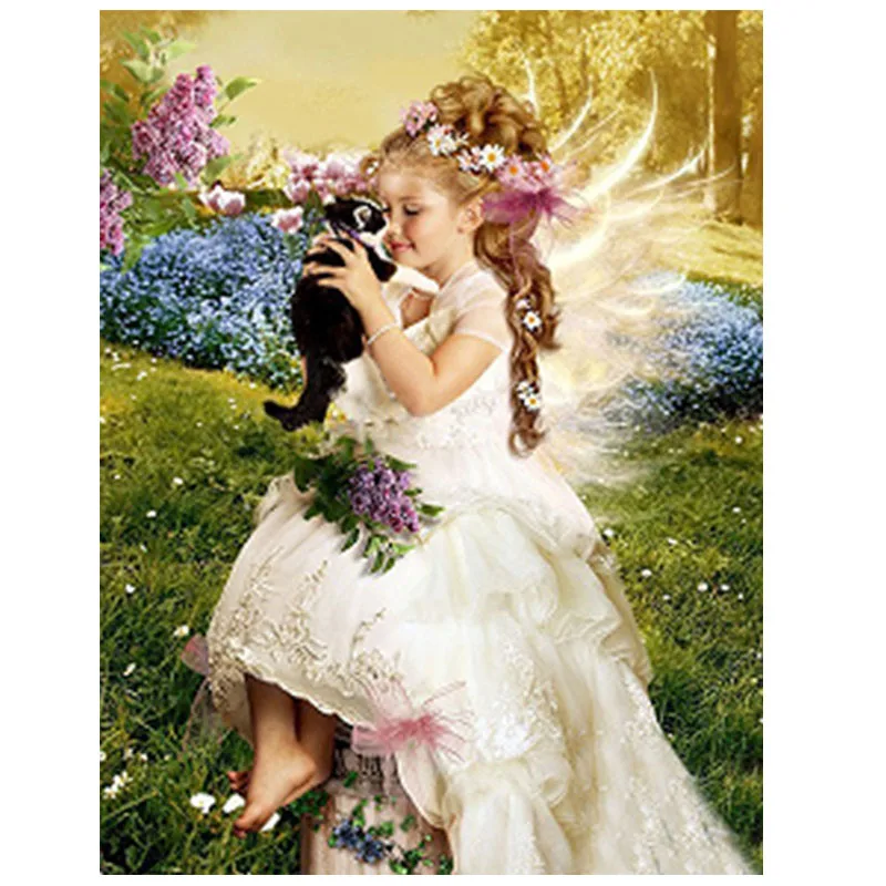5d diy diamond painting cross stitch diamond embroidery little angel picture landscape round wall sticker diamond Mosaic
5d diy diamond painting cross stitch diamond embroidery little angel picture landscape round wall sticker diamond Mosaic