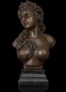 Copper decoration Fine Buddha Brass The most sold easy cleaning Bronze Bust Nude woman figurine Sculpture Artwork Marble base
Copper decoration Fine Buddha Brass The most sold easy cleaning Bronze Bust Nude woman figurine Sculpture Artwork Marble base