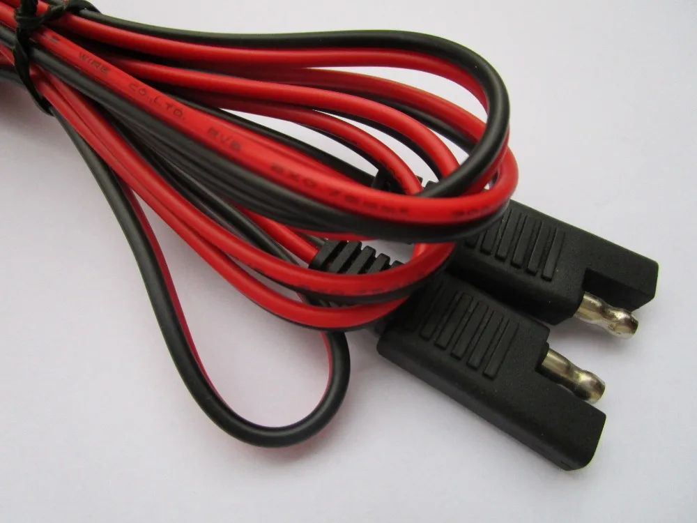 10 Pcs SAE to SAE DC Power Automotive Extension Cable 0.75mm^2x2C 200cm Red and Black Color
10 Pcs SAE to SAE DC Power Automotive Extension Cable 0.75mm^2x2C 200cm Red and Black Color