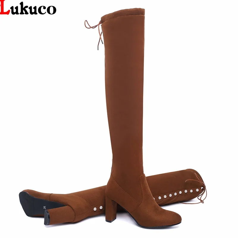 Lukuco Large Size 39 40 41 42 43 44 45 46 47 48 Lace Up Boots Women Flock PU Leather Handmade Black Woman Shoes Winter Hot Sale
Lukuco Large Size 39 40 41 42 43 44 45 46 47 48 Lace Up Boots Women Flock PU Leather Handmade Black Woman Shoes Winter Hot Sale