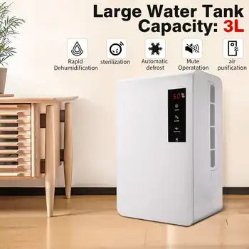 AX3 3L 150W Dehumidifier Home Dehumidifier Mute Bedroom Basement Moisture in Home Kitchen Bathroom Basement Absorption Dryer
AX3 3L 150W Dehumidifier Home Dehumidifier Mute Bedroom Basement Moisture in Home Kitchen Bathroom Basement Absorption Dryer
