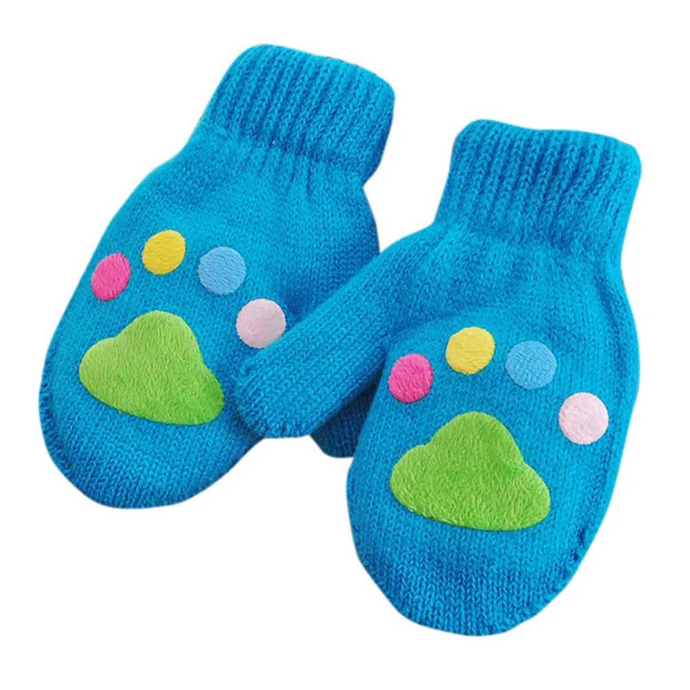 Зимняя теплая одежда для малышей Детские перчатки милые детские варежки