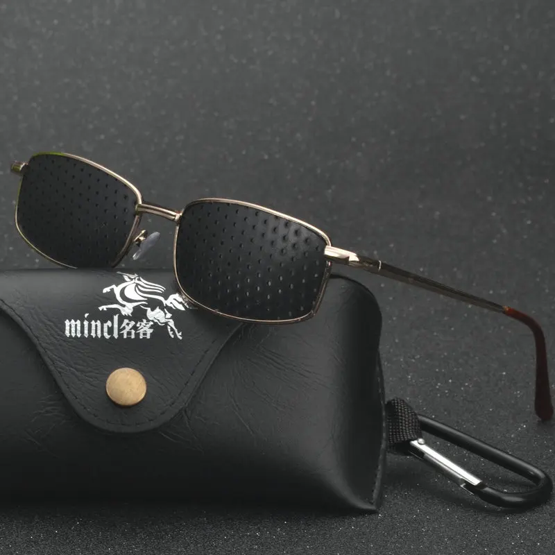 MINCL/ High quality Black Unisex Vision Care Pin hole Eyeglasses Pinhole Glasses Eye Exercise Eyesight Improve Plastic LXL
MINCL/ High quality Black Unisex Vision Care Pin hole Eyeglasses Pinhole Glasses Eye Exercise Eyesight Improve Plastic LXL