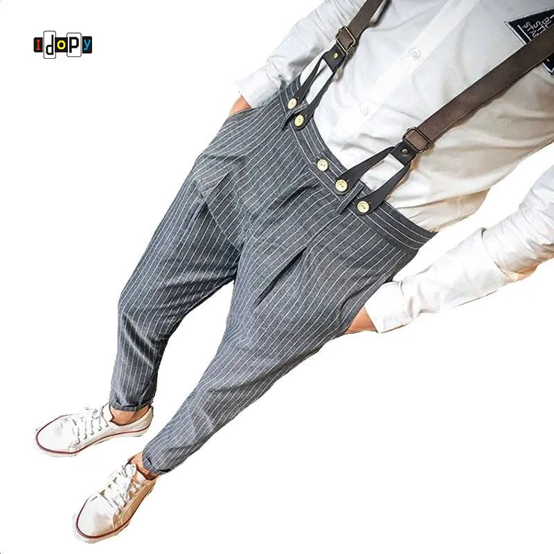 Idopy Men`s Jumpsuit Korean Style Slim Fit Tapered Bib Overalls Party Business Casual Suspend Pants Jumpsuits For Male
Idopy Men`s Jumpsuit Korean Style Slim Fit Tapered Bib Overalls Party Business Casual Suspend Pants Jumpsuits For Male