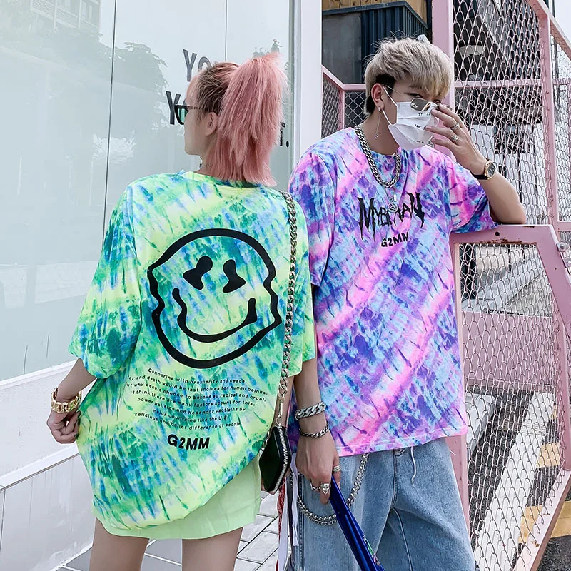 2019 Dropshipping Summer Gradient Color Smiley Short Sleeve T-Shirt Hip Hop Fashion Youth Oversized Tee Shirt Expression Top
2019 Dropshipping Summer Gradient Color Smiley Short Sleeve T-Shirt Hip Hop Fashion Youth Oversized Tee Shirt Expression Top
