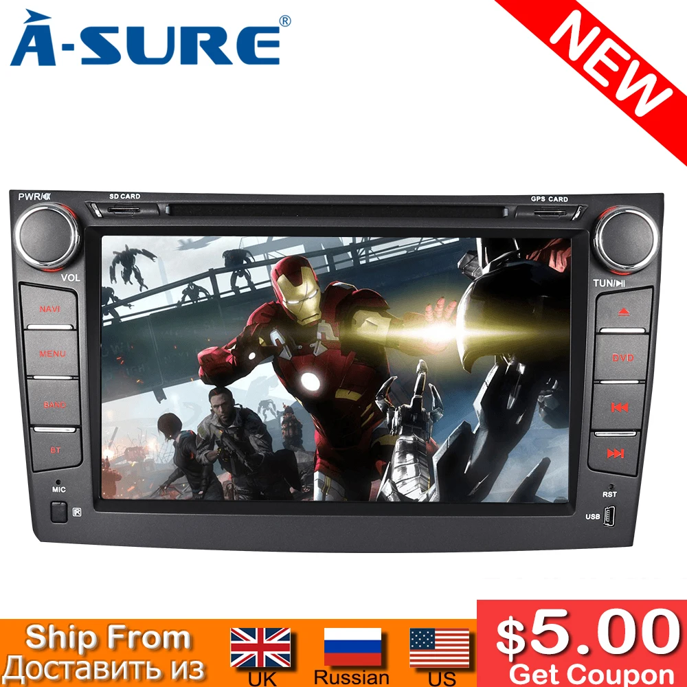 A-Sure 8 Inch 2 Din Radio GPS stereo Navigation DVD Player For Toyota Corolla(2006-2011) DAB+ Rear view camera input
A-Sure 8 Inch 2 Din Radio GPS stereo Navigation DVD Player For Toyota Corolla(2006-2011) DAB+ Rear view camera input
