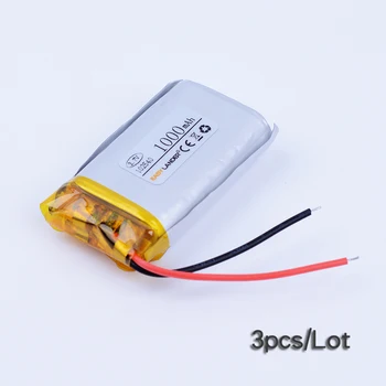 Easylander 3pcs/Lot 3.7V 1000mAh Rechargeable li-Polymer Li-ion Battery For MP3 sport Camera portable set-top box DVR 102540
Easylander 3pcs/Lot 3.7V 1000mAh Rechargeable li-Polymer Li-ion Battery For MP3 sport Camera portable set-top box DVR 102540