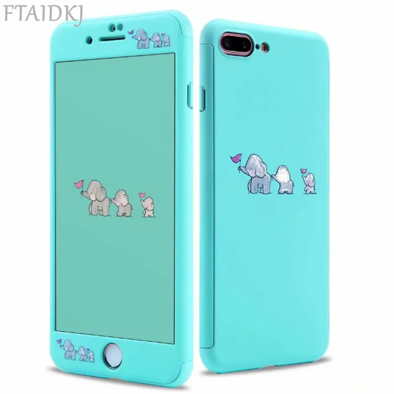 Fashion 360 Degree Full Protection Case For iPhone 6 6S 7 8 Plus XS Max XR X Cartoon Animal Elephant Hard PC Cover Coque Fundas
Fashion 360 Degree Full Protection Case For iPhone 6 6S 7 8 Plus XS Max XR X Cartoon Animal Elephant Hard PC Cover Coque Fundas
