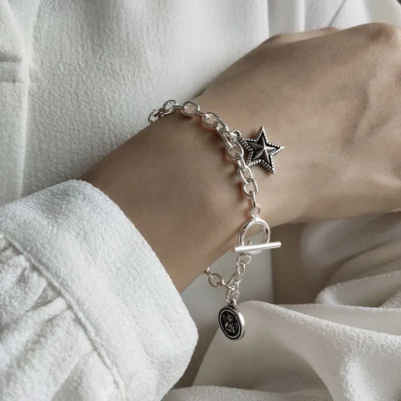 Silvology 925 Sterling Silver Angel Baby Star Bracelets Saturn Mash Up Chain Industrial Style Bracelets For Women 2019 Jewelry
Silvology 925 Sterling Silver Angel Baby Star Bracelets Saturn Mash Up Chain Industrial Style Bracelets For Women 2019 Jewelry