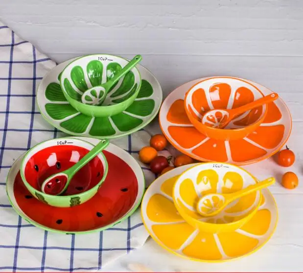 3PCS/SET Food Fruits Rice Salad Pottery Ceramic Bowl Soup Tableware Dinner Bowl Spoon Creative Lovely Hand Painted For Child
3PCS/SET Food Fruits Rice Salad Pottery Ceramic Bowl Soup Tableware Dinner Bowl Spoon Creative Lovely Hand Painted For Child