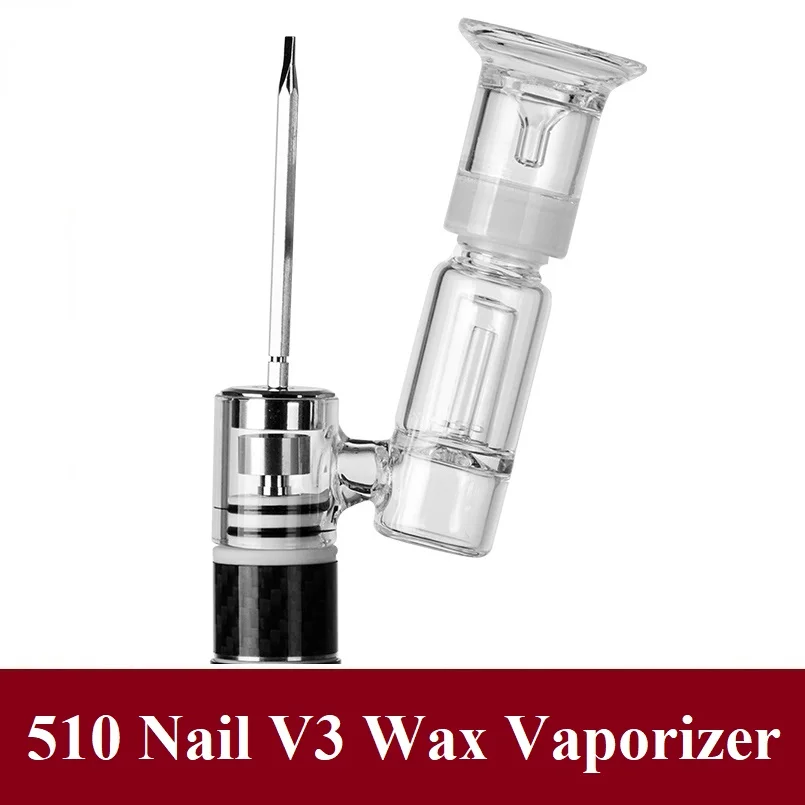 510 Nail V3 Portable Oil Rig Enail Kit With Titanium Ceramic Nail Glass Water Pipe Bubbler Wax Concentrate Dab Vaporizer
510 Nail V3 Portable Oil Rig Enail Kit With Titanium Ceramic Nail Glass Water Pipe Bubbler Wax Concentrate Dab Vaporizer