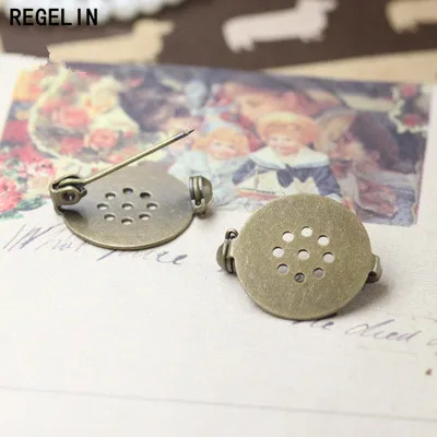 REGELIN Cabochon Raw Brass Antique Bronze Silver Gold Copper Flat Brooch Blank Base Settings 10pcs/lot 17mm Jewelry Accessories
REGELIN Cabochon Raw Brass Antique Bronze Silver Gold Copper Flat Brooch Blank Base Settings 10pcs/lot 17mm Jewelry Accessories