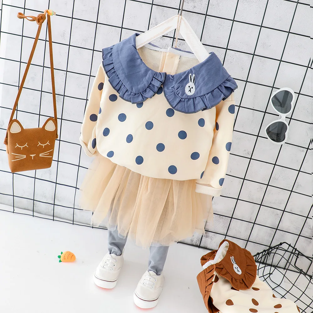 2019 Autumn New Baby Girls Clothing Sets Toddle Infat Clothes Suit Children Kids Dot Shirt Dress Pants Costume Suit
2019 Autumn New Baby Girls Clothing Sets Toddle Infat Clothes Suit Children Kids Dot Shirt Dress Pants Costume Suit
