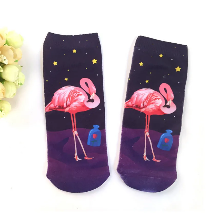 Flamingo Unisex Funny Casual Crew Socks Athletic Socks For Boys Girls Kids Teenagers