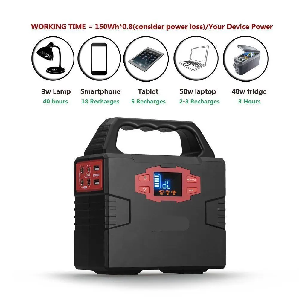 Portable Solar Generator Inverter-Gas-free 120000Mah Portable Power Station AC 110V - 220V Power Bank outdoor backup Power Pack
Portable Solar Generator Inverter-Gas-free 120000Mah Portable Power Station AC 110V - 220V Power Bank outdoor backup Power Pack