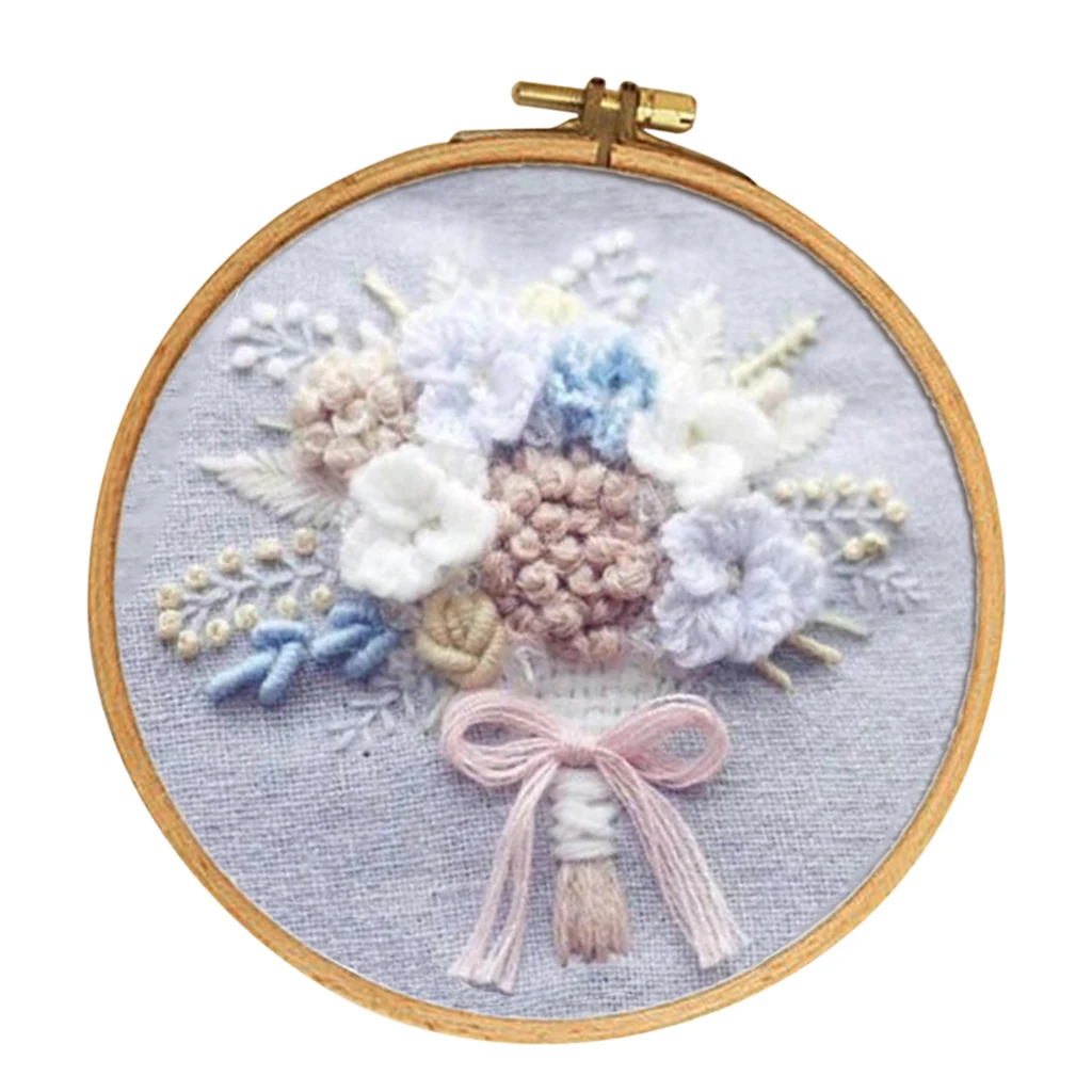 HandMade Embroidery Starter Kit, Cross Stitch Kits for Beginners Flower Patterned Embroidery Cloth, Hoop,Color Floss,Tools Kit
HandMade Embroidery Starter Kit, Cross Stitch Kits for Beginners Flower Patterned Embroidery Cloth, Hoop,Color Floss,Tools Kit