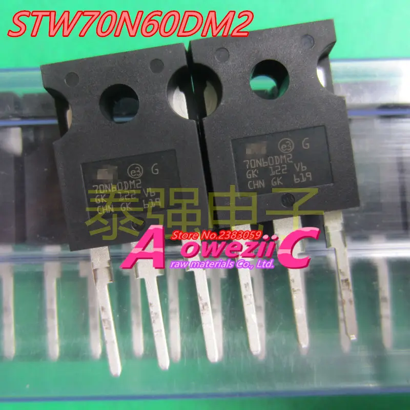 Aoweziic 2015 + 100 новая импортная оригинальная STW70N60DM2 70N60DM2 TO3-247 MOS FET 600V 66A | Электроника