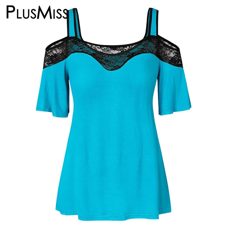 PlusMiss Plus Size 5XL Floral Lace Sexy Cold Shoulder Tops Female Summer Big Size XXXXL XXXL XXL Short Sleeve Blouse Women 2019
PlusMiss Plus Size 5XL Floral Lace Sexy Cold Shoulder Tops Female Summer Big Size XXXXL XXXL XXL Short Sleeve Blouse Women 2019