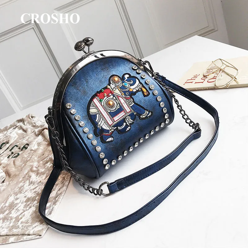 CROSHO Elephant Bag Female Crossarm Bill of Lading Shoulder Bag Personality Hydraulic Drill Messenger Bags
CROSHO Elephant Bag Female Crossarm Bill of Lading Shoulder Bag Personality Hydraulic Drill Messenger Bags