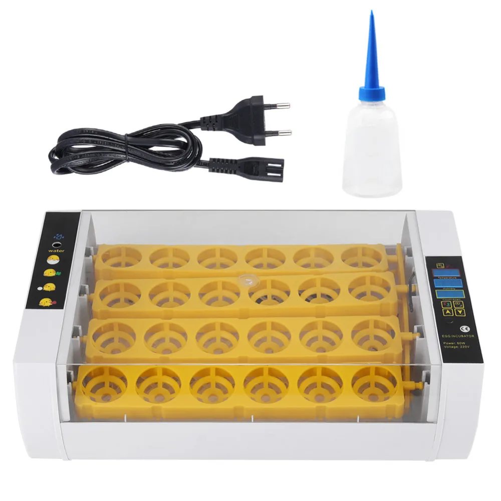 24 Eggs Incubator Temperature Control Digital Automatic Chicken Chick Duck Hatcher Tool Tool
24 Eggs Incubator Temperature Control Digital Automatic Chicken Chick Duck Hatcher Tool Tool