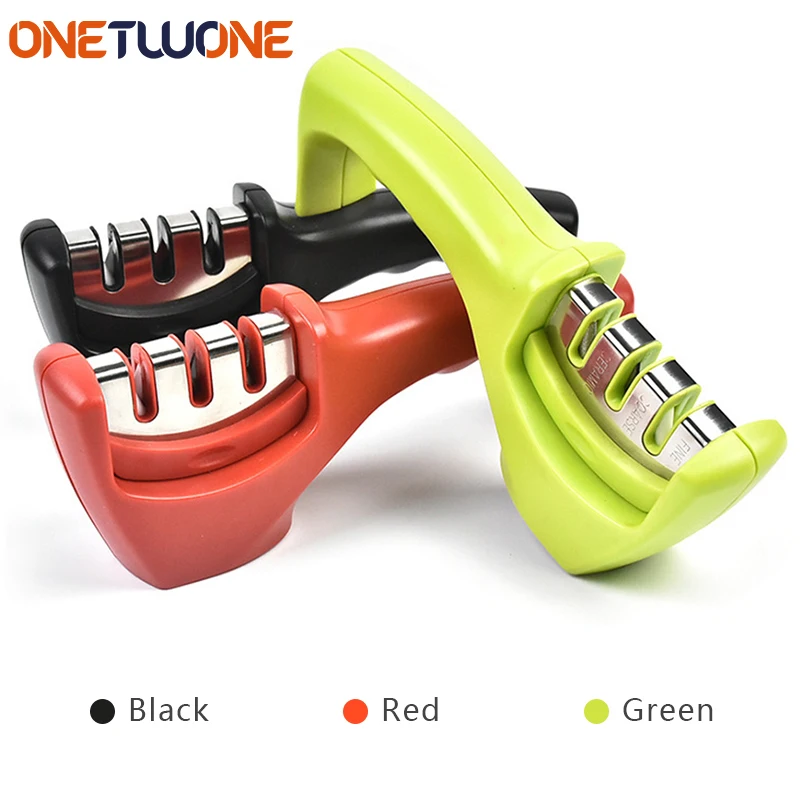 Chef Knife Sharpener, 3-Stages Professional Whetstone Knife Sharpener System, Stainless Steel Diamond & Ceramic Stone Set
Chef Knife Sharpener, 3-Stages Professional Whetstone Knife Sharpener System, Stainless Steel Diamond & Ceramic Stone Set
