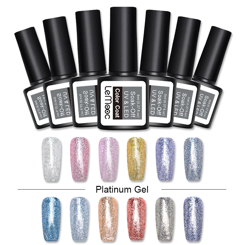 LEMOOC 8ml Platinum Painting Gel Nail Polish Super Shining s Glitter Gel Varnish Soak Off UV Nail Art Gel Lacquer
LEMOOC 8ml Platinum Painting Gel Nail Polish Super Shining s Glitter Gel Varnish Soak Off UV Nail Art Gel Lacquer