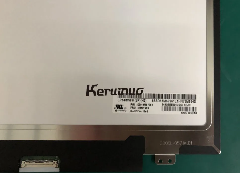 New original Screen for LP140WF6 SPH2 X1 Carbon LP140WF6 14.0" Narrow Edge 1920*1080 100% compatible
New original Screen for LP140WF6 SPH2 X1 Carbon LP140WF6 14.0" Narrow Edge 1920*1080 100% compatible