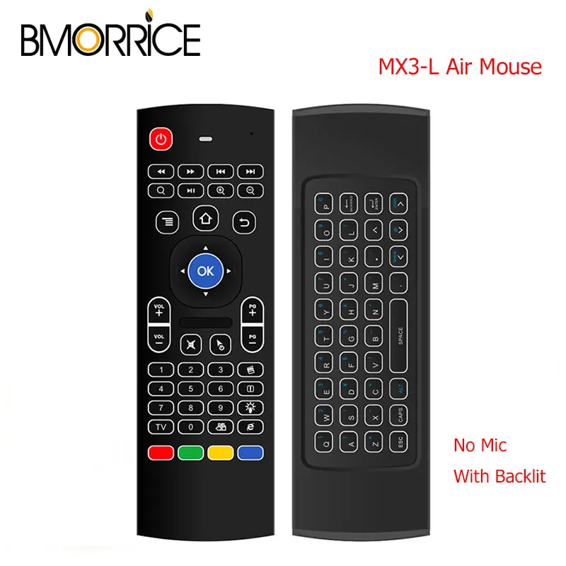 MX3-L 2.4G Wireless Keyboard Backlight Air Mouse 3 Axir Gyroscope+Accelerator Remote Control For Tv box No Mic With Backlit
MX3-L 2.4G Wireless Keyboard Backlight Air Mouse 3 Axir Gyroscope+Accelerator Remote Control For Tv box No Mic With Backlit