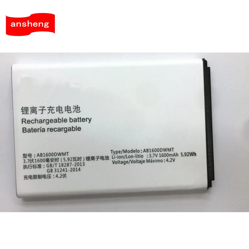 High Quality 1600mAh AB1600DWML/AB1600DWMT battery for Philips S309 Mobile Phone
High Quality 1600mAh AB1600DWML/AB1600DWMT battery for Philips S309 Mobile Phone