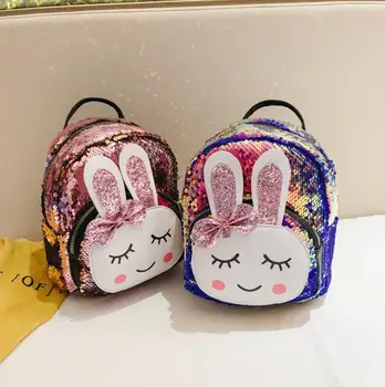 New Fashion High Quality Children Girls Babbit Bag Leather Sequins School Bookbag Travel Backpack Rucksack Zipper
New Fashion High Quality Children Girls Babbit Bag Leather Sequins School Bookbag Travel Backpack Rucksack Zipper