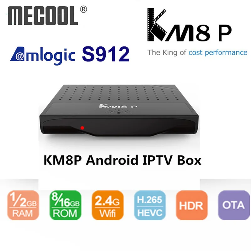 

Mecool KM8 P Octa Core TV Box Amlogic S912 Android TV Box ROM 1G 2G RAM 8G 16G Android 7.1 Smart Media Player KM8P TV Receiver