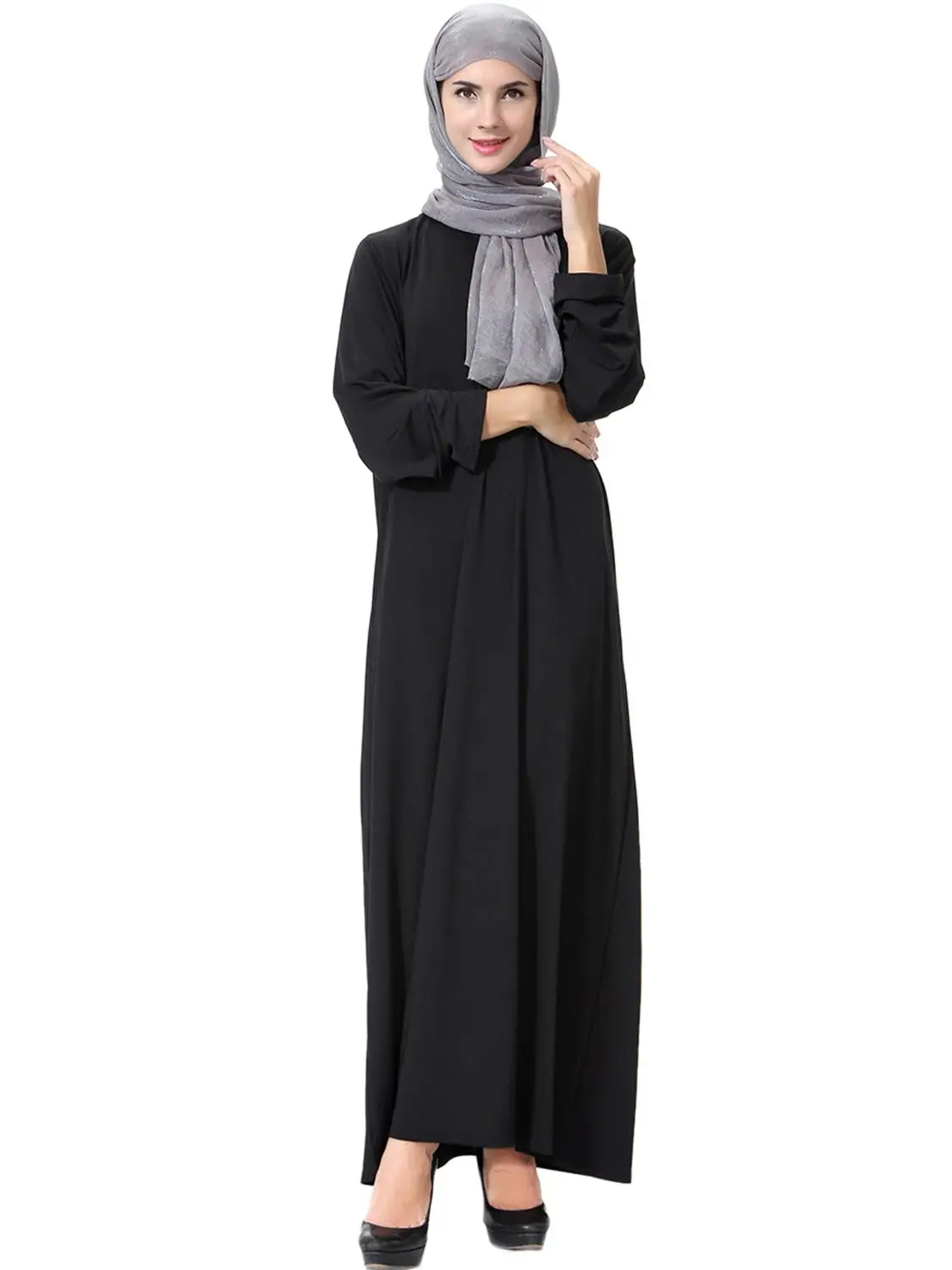 Arabic Dresses Muslim Abaya Women Solid loose Kaftan Islamic Women Black Caftan Dresses
Arabic Dresses Muslim Abaya Women Solid loose Kaftan Islamic Women Black Caftan Dresses