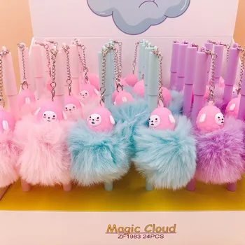 24pcs/lot Cartoon alpaca plush ball pendant kawaii gel-ink pens rollerball pen creative wedding birthday party promotion gift
24pcs/lot Cartoon alpaca plush ball pendant kawaii gel-ink pens rollerball pen creative wedding birthday party promotion gift