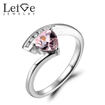 LeiGe Jewelry Natural Pink Morganite Wedding Rings Trillion Cut Pink Gems Ring 925 Sterling Silver Customized Rings for Women
LeiGe Jewelry Natural Pink Morganite Wedding Rings Trillion Cut Pink Gems Ring 925 Sterling Silver Customized Rings for Women
