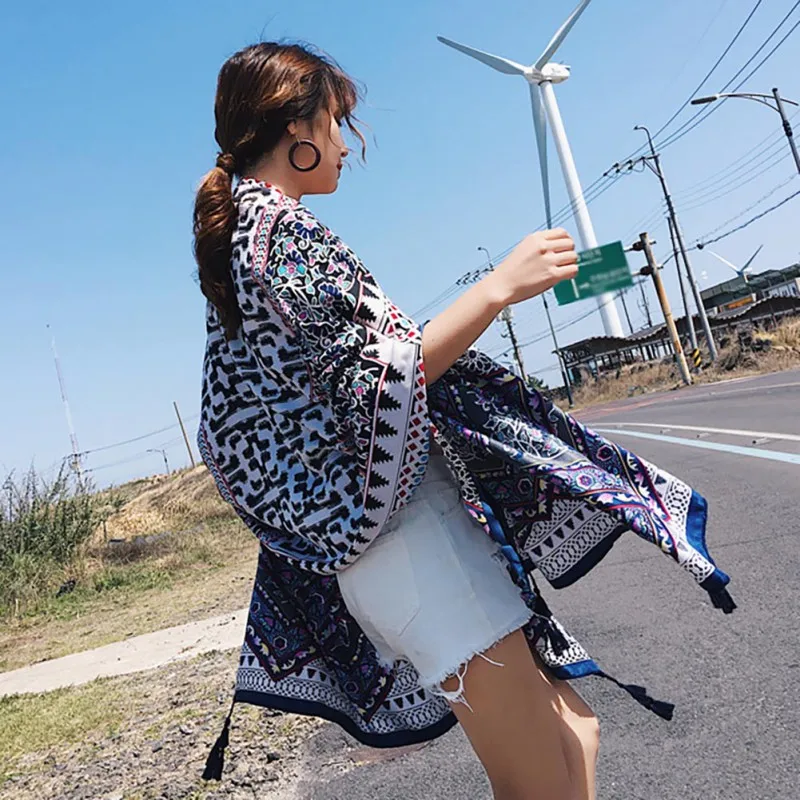 2019 Top Women's Fashion Large Sunscreen Shawls Wraps Printed Seaside Sunscreen Shawl Long Scarf
2019 Top Women's Fashion Large Sunscreen Shawls Wraps Printed Seaside Sunscreen Shawl Long Scarf