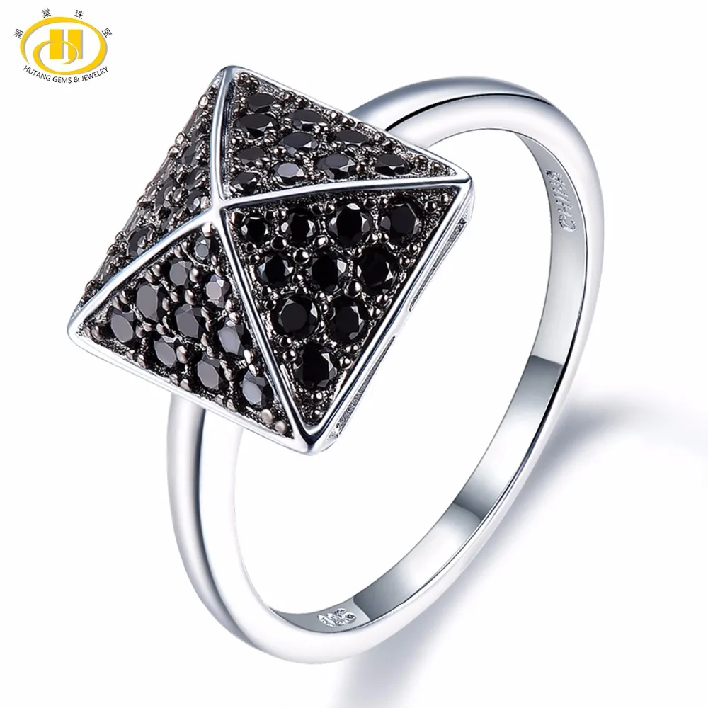 Hutang Stone Jewelry Natural Black Spinel 925 Sterling Silver Pyramid Ring Gemstone Engagement Rings Fine Fashion Jewelry Gift
Hutang Stone Jewelry Natural Black Spinel 925 Sterling Silver Pyramid Ring Gemstone Engagement Rings Fine Fashion Jewelry Gift