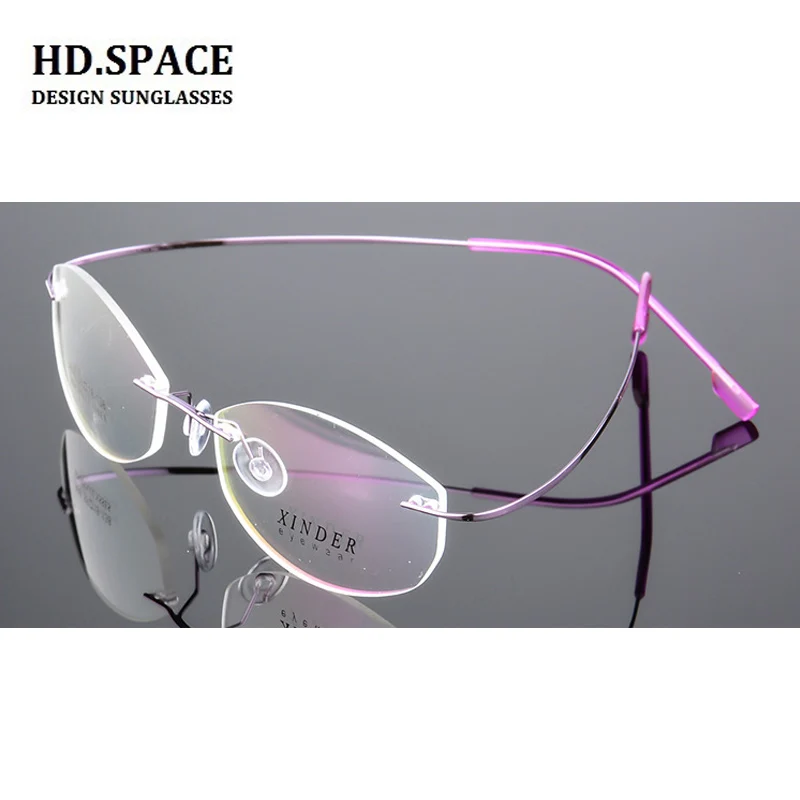 New Frameless Myopic Glasses Eyeglasses Women Rimless Super Light Memory prescription Frame Myopia Glasses +1.00 to +6.00
New Frameless Myopic Glasses Eyeglasses Women Rimless Super Light Memory prescription Frame Myopia Glasses +1.00 to +6.00
