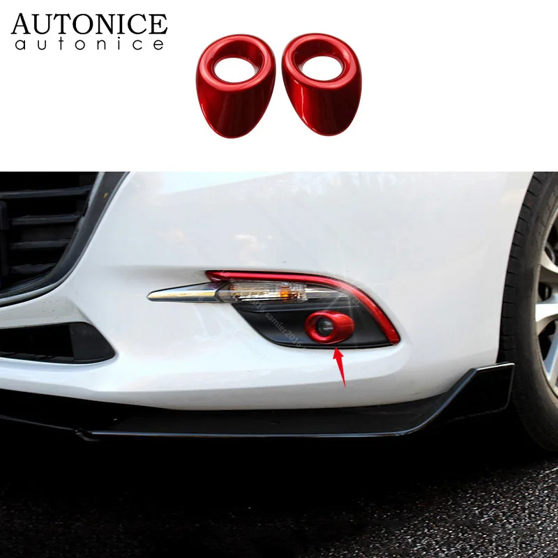 2PC RED Front Fog Light Lamp Cover Cup Frame Fit for Mazda3 Axela 2017-2018
2PC RED Front Fog Light Lamp Cover Cup Frame Fit for Mazda3 Axela 2017-2018