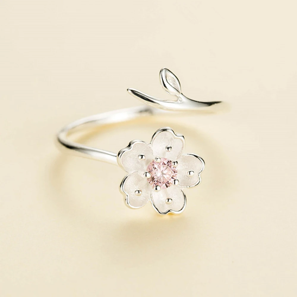 XIYANIKE 925 Sterling Silver Ring Female Cherry Blossoms Rings For Women 2017 Simple And Fresh Personality Wedding Rings VRS2280
XIYANIKE 925 Sterling Silver Ring Female Cherry Blossoms Rings For Women 2017 Simple And Fresh Personality Wedding Rings VRS2280