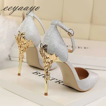 2019 New Summer Women Ankle Strap Sandals High Thin Heel Pointed Toe Buckle Party Sexy Ladies Women Shoes Silver High Heels
2019 New Summer Women Ankle Strap Sandals High Thin Heel Pointed Toe Buckle Party Sexy Ladies Women Shoes Silver High Heels