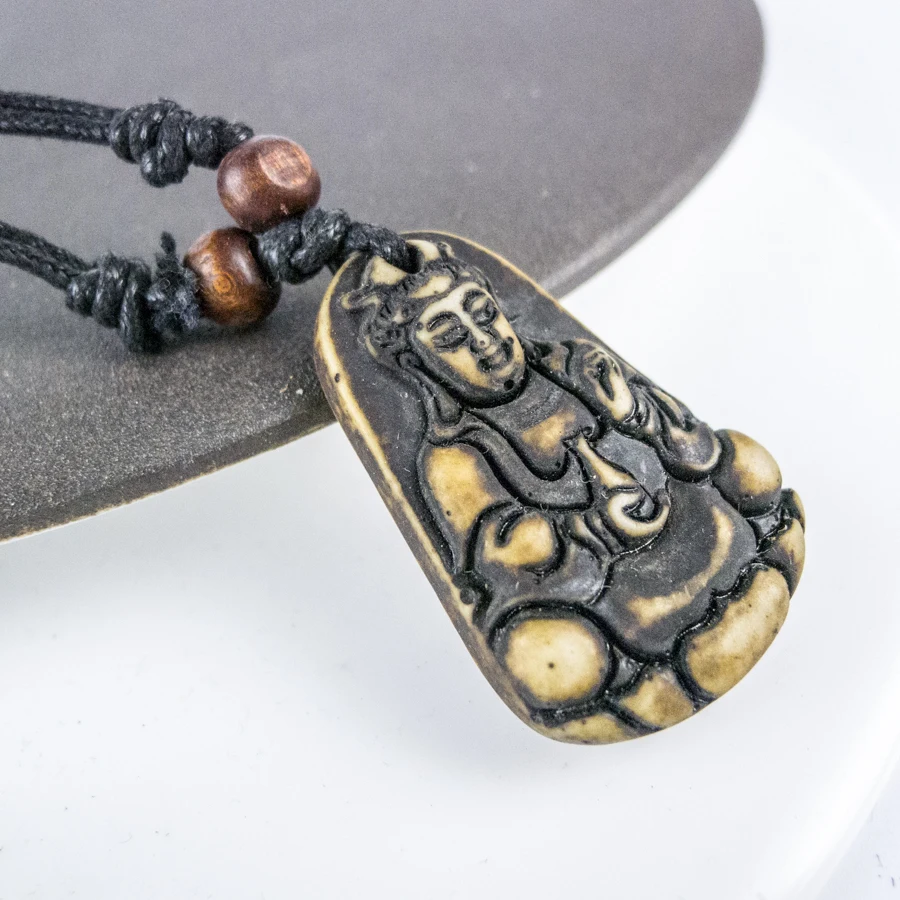 Buddhism Pendants limitation Yak Bone Material Bone Art Necklace Pendant Vintage Men's adjustable Rope Necklaces #GZ329
Buddhism Pendants limitation Yak Bone Material Bone Art Necklace Pendant Vintage Men's adjustable Rope Necklaces #GZ329