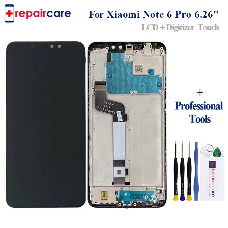 Original 6.26" for Xiaomi Redmi Note 6 Pro Global LCD Display Screen Touch Assembly LCD Display Touch Screen Parts+10point touch
Original 6.26" for Xiaomi Redmi Note 6 Pro Global LCD Display Screen Touch Assembly LCD Display Touch Screen Parts+10point touch