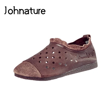 Johnature Genuine Leather Turned-over Edge 2020 New Summer Sandals Casual Solid Slip-on Retro Flat With Hollow Women Shoes
Johnature Genuine Leather Turned-over Edge 2020 New Summer Sandals Casual Solid Slip-on Retro Flat With Hollow Women Shoes